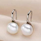 Aros Plata 925 Perla Blanca - Miniatura 2