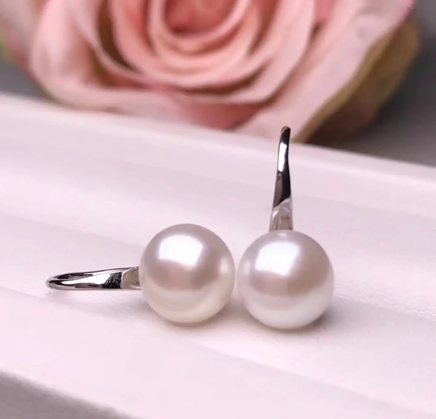 Aros Plata 925 Perla Blanca 4