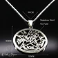 Colgante Tetragramaton Pentagono Acero Con Cadena - Miniatura 3