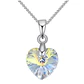Collar Colgante Cristal Aurora Boreal Plateado - Miniatura 1