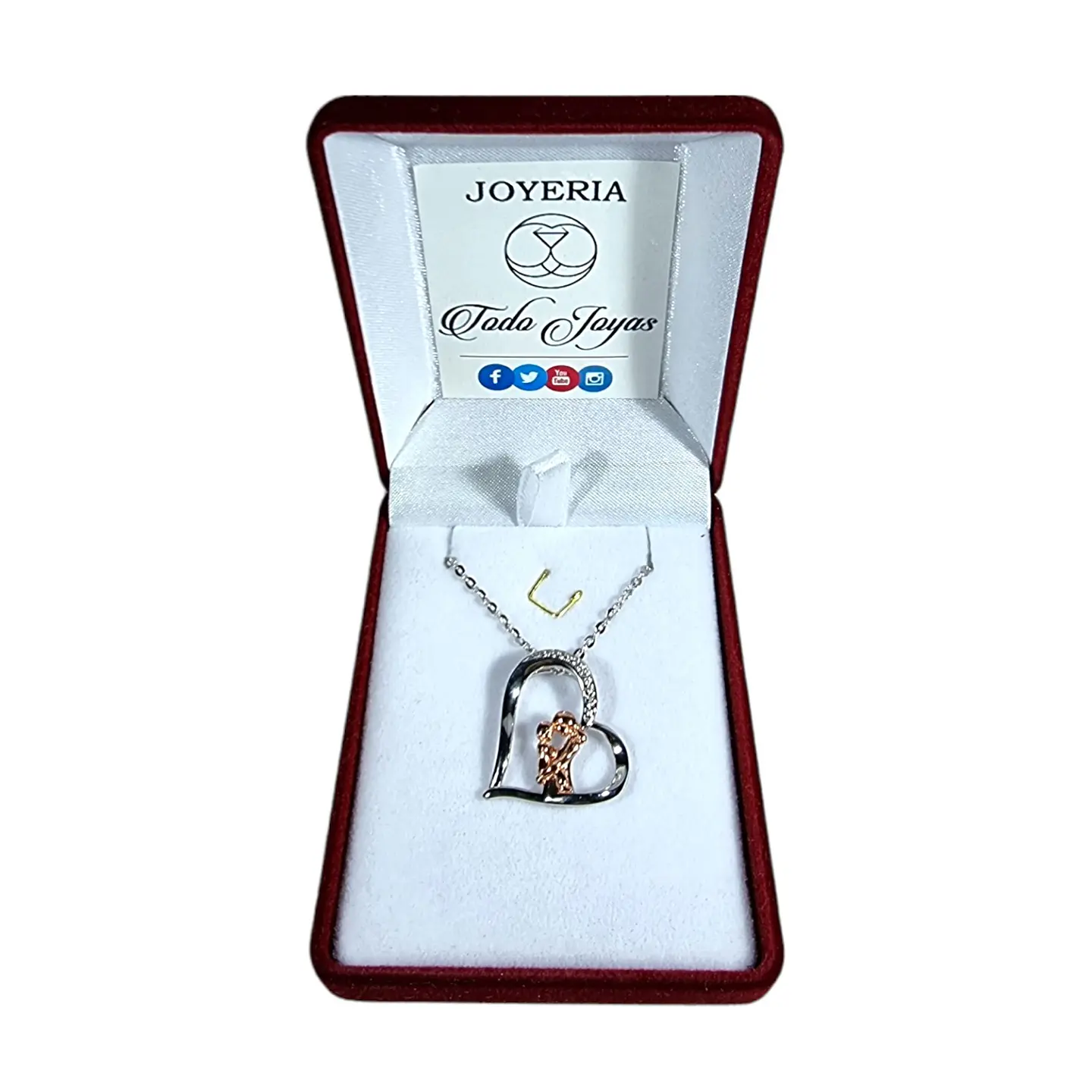 Collar Plata 925 Corazon Mama e Hijo 2