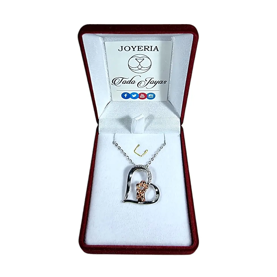 Collar Plata 925 Corazon Mama e Hijo 2