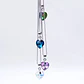 Collar Colgante Cristal Azul Plateado - Miniatura 5