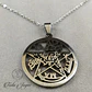 Colgante Tetragramaton Pentagono Acero Con Cadena - Miniatura 4