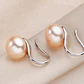 Aros Plata 925 Perla Rosado - Miniatura 3
