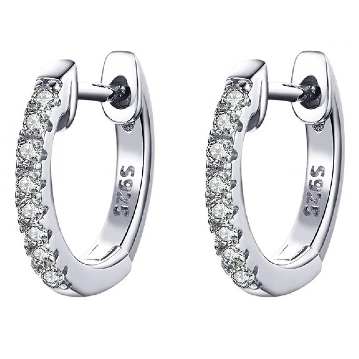 Aros Plata 925 Argollas Huggie 1
