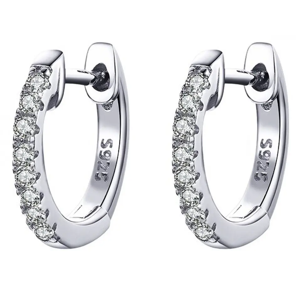 Aros Plata 925 Argollas Huggie 1