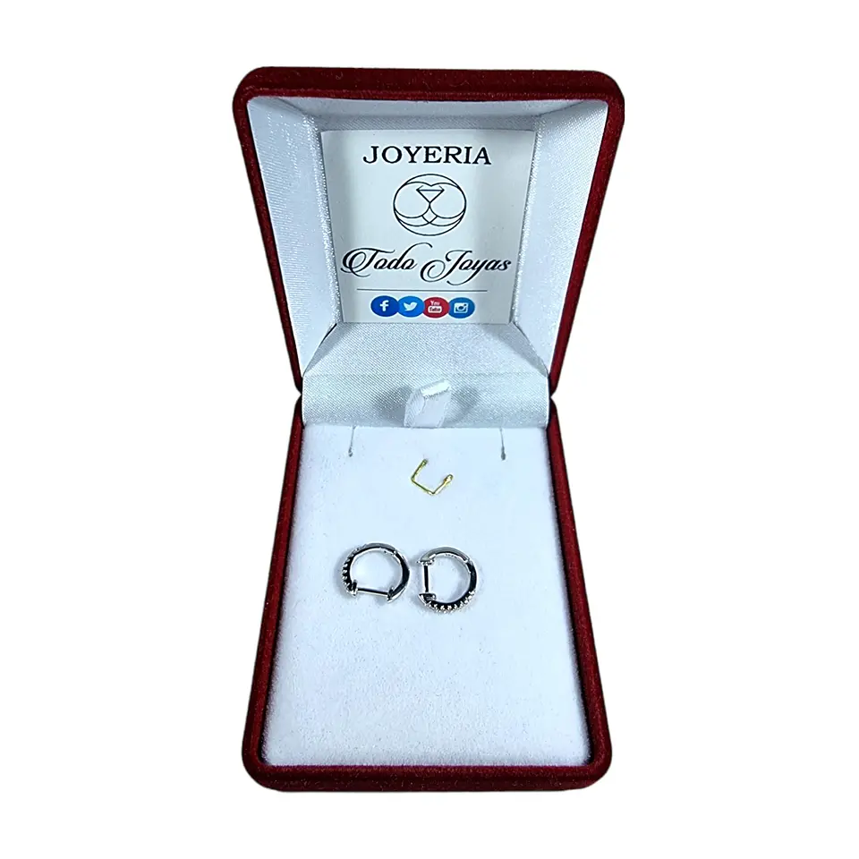 Aros Plata 925 Argollas Huggie 2