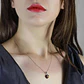 Collar Colgante Cristal Lila VL Plateado - Miniatura 2