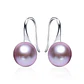 Aros Plata 925 Perla Morado - Miniatura 1