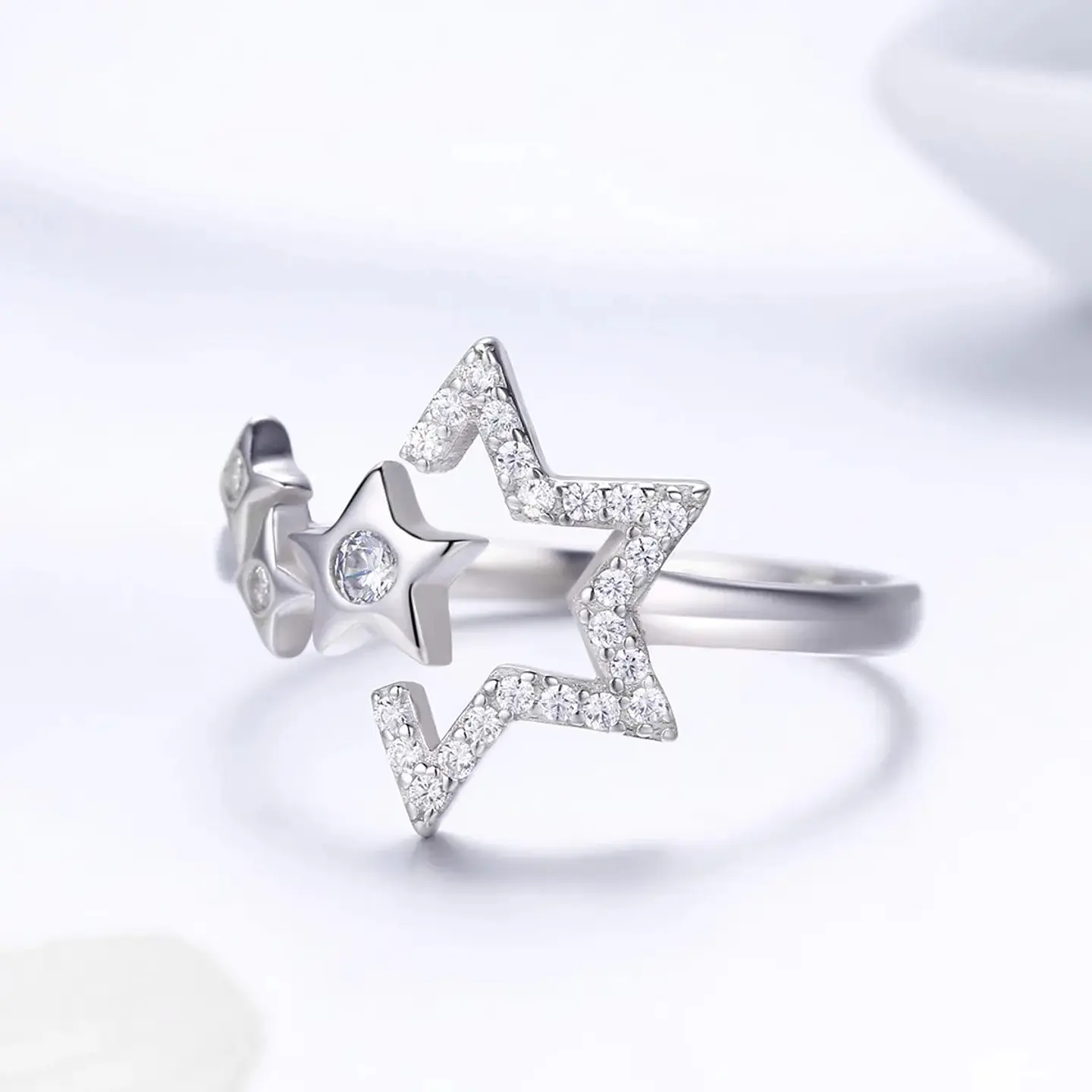 Anillo Plata 925 Estrellas 3