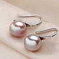 Aros Plata 925 Perla Morado - Miniatura 2