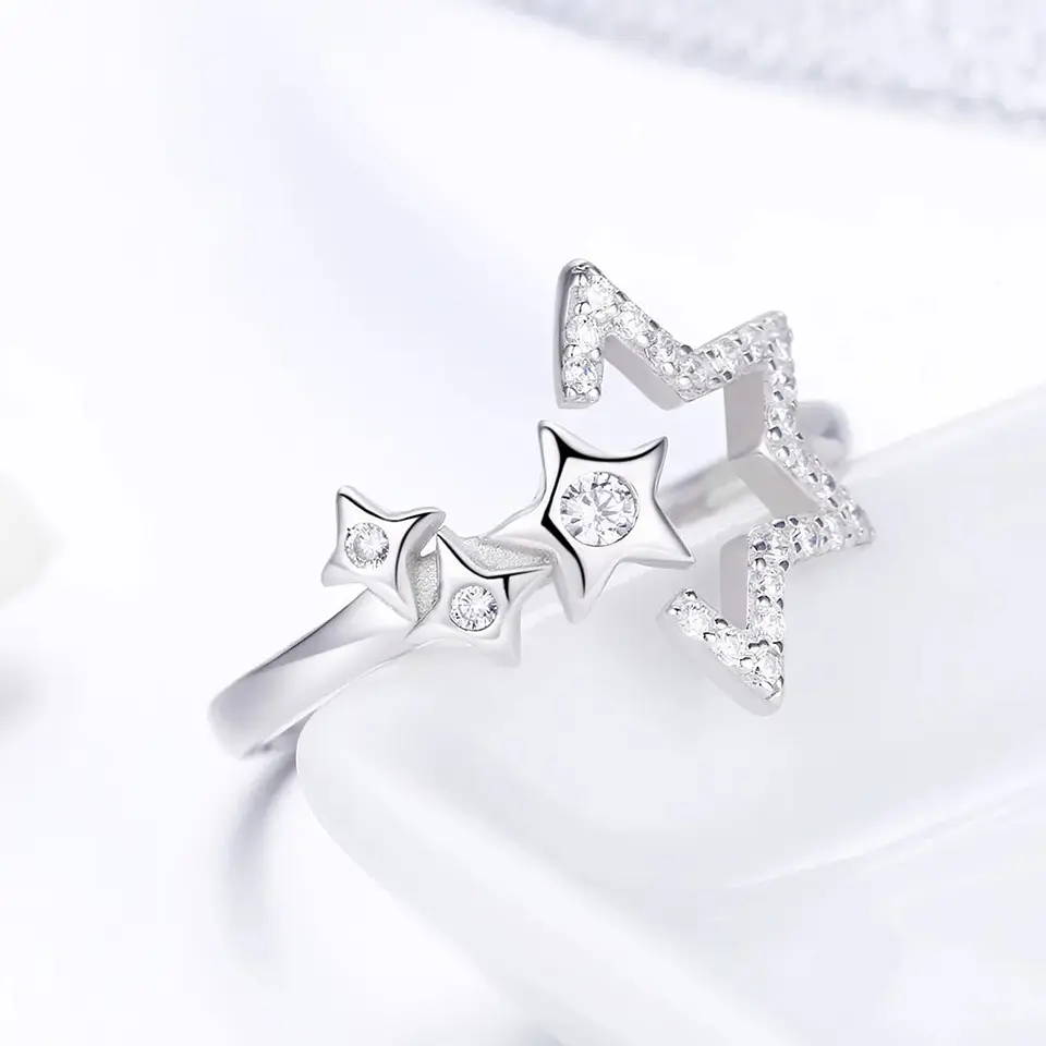 Anillo Plata 925 Estrellas 4