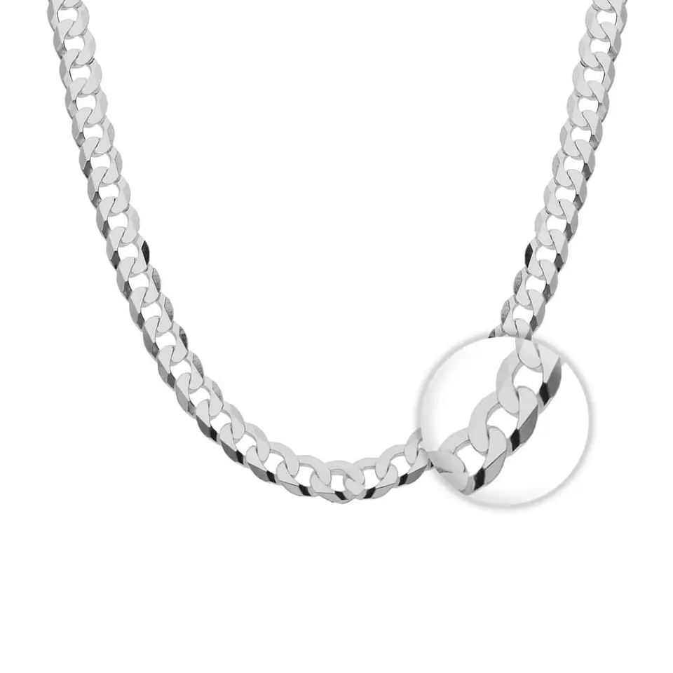 Cadena Plata 925 6mm 60cm Modelo Grumet 1