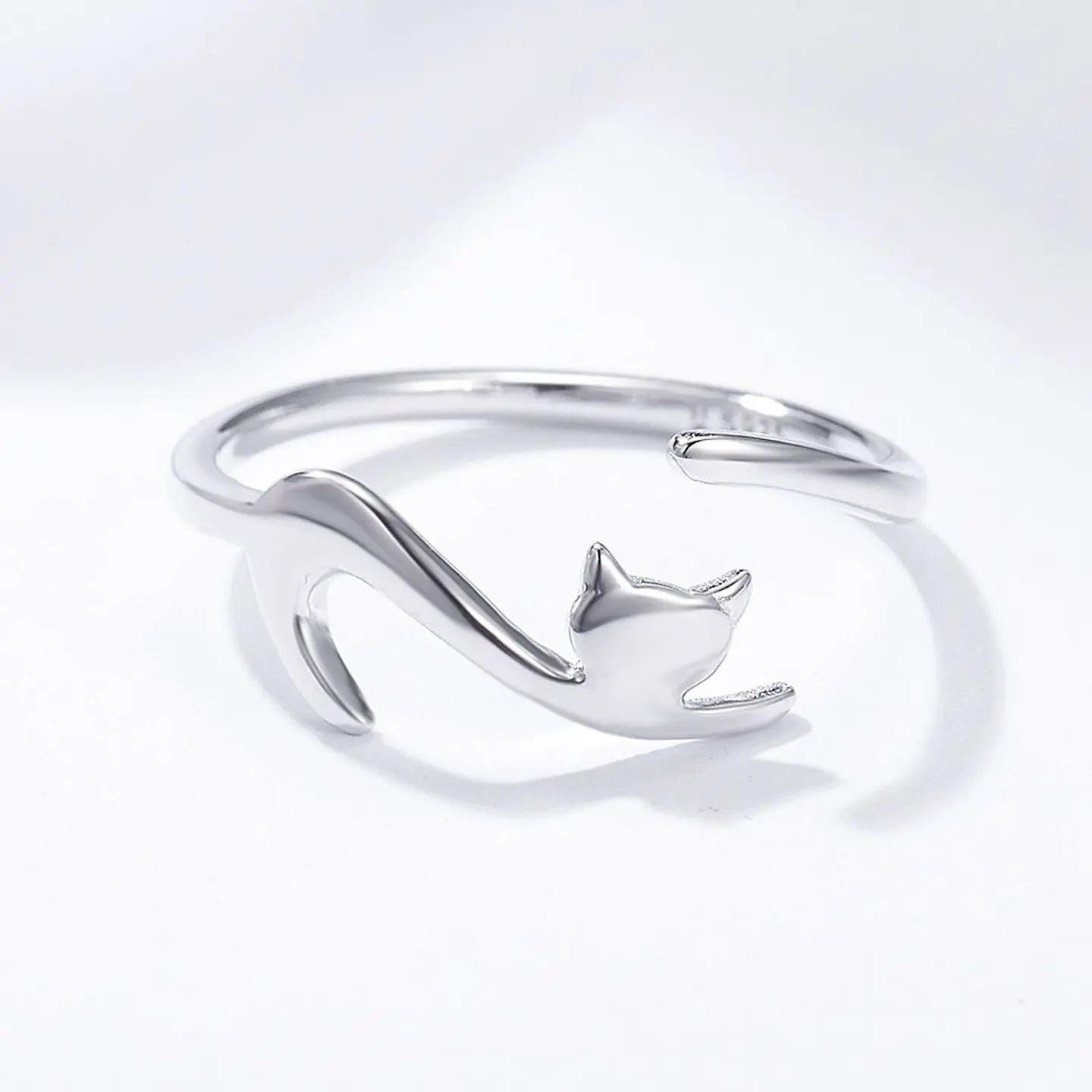 Anillo Plata 925 Forma de Gato 4