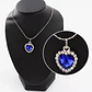 Conjunto Collar Aros Titanic Corazon Oceano - Miniatura 2