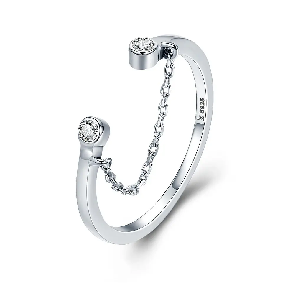 Anillo Plata 925 Arco con Circones 1