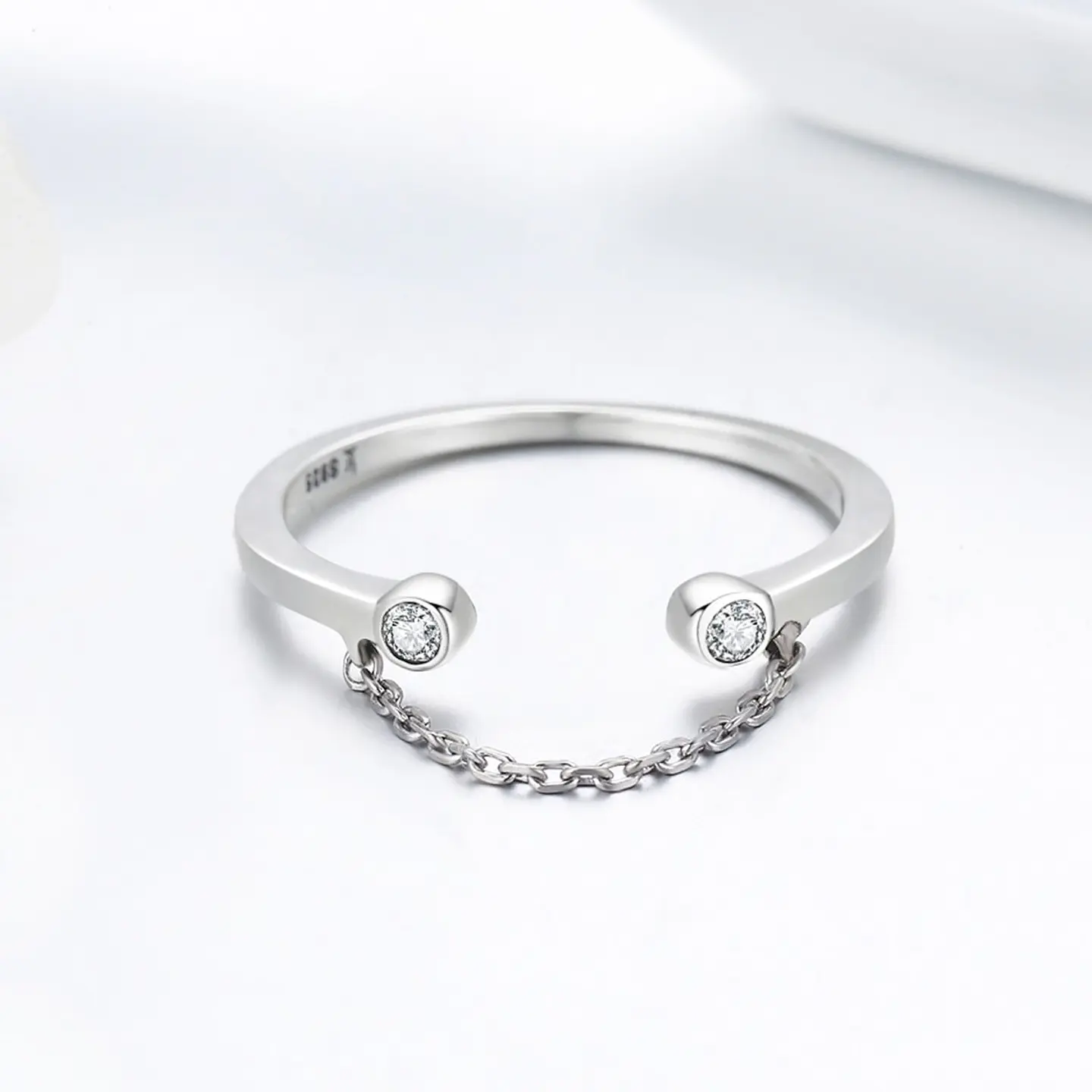 Anillo Plata 925 Arco con Circones 6