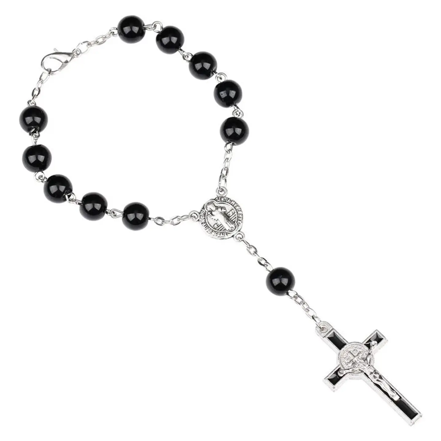 Pulsera Denario Crucifico San Benito Protector 1