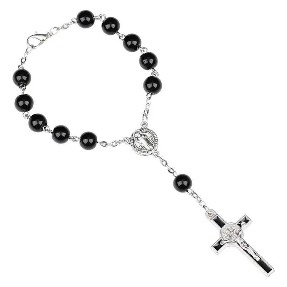 Pulsera Denario Crucifico San Benito Protector 1