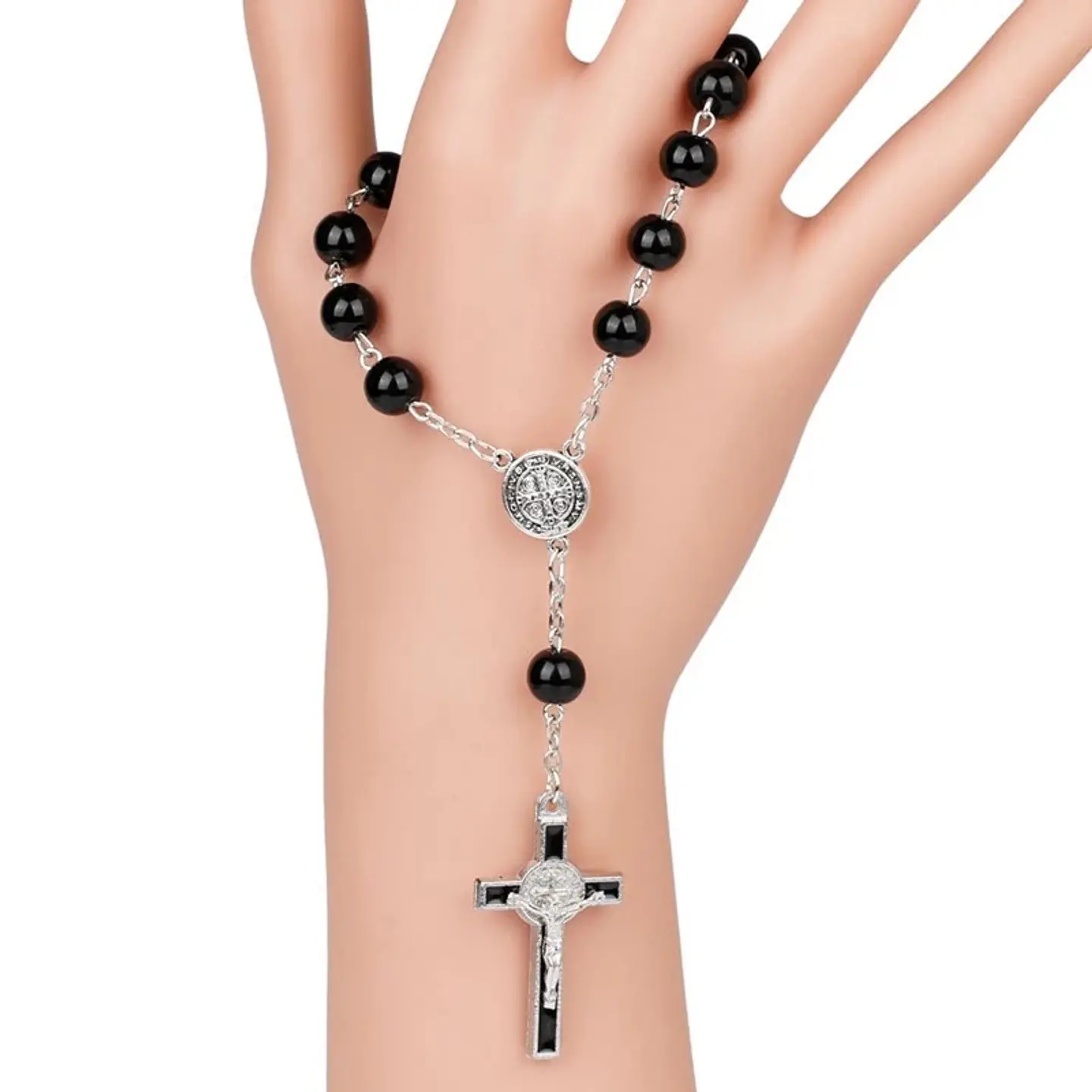 Pulsera Denario Crucifico San Benito Protector 4