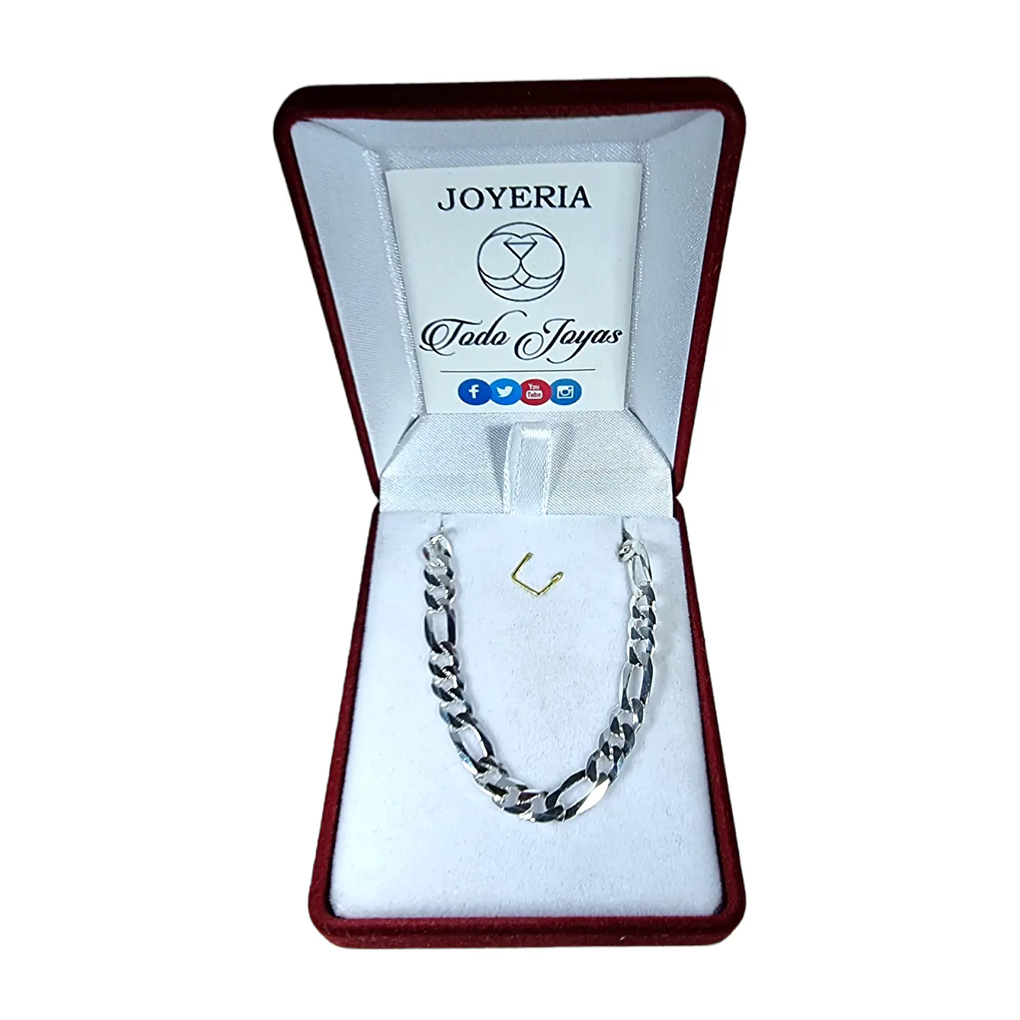 Cadena Plata 925 5mm 50cm Unisex Grumet 2