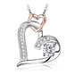Collar Plata 925 Corazon en Corazon - Miniatura 1