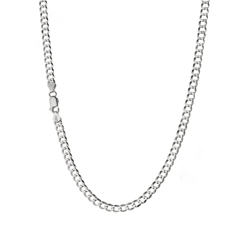 Cadena Plata 925 5mm 50cm Unisex Grumet 4