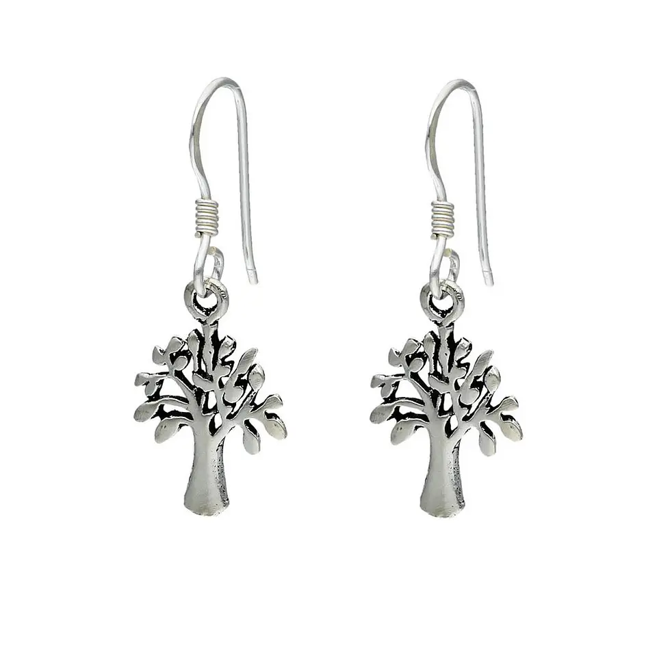 Aros Plata 925 Arbol Colgante 1