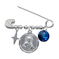 Prendedor Plata 925 Sagrado Corazon de Jesus - Miniatura 1