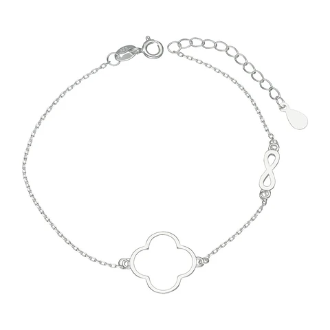 Pulsera Plata 925 Cruz Infinito