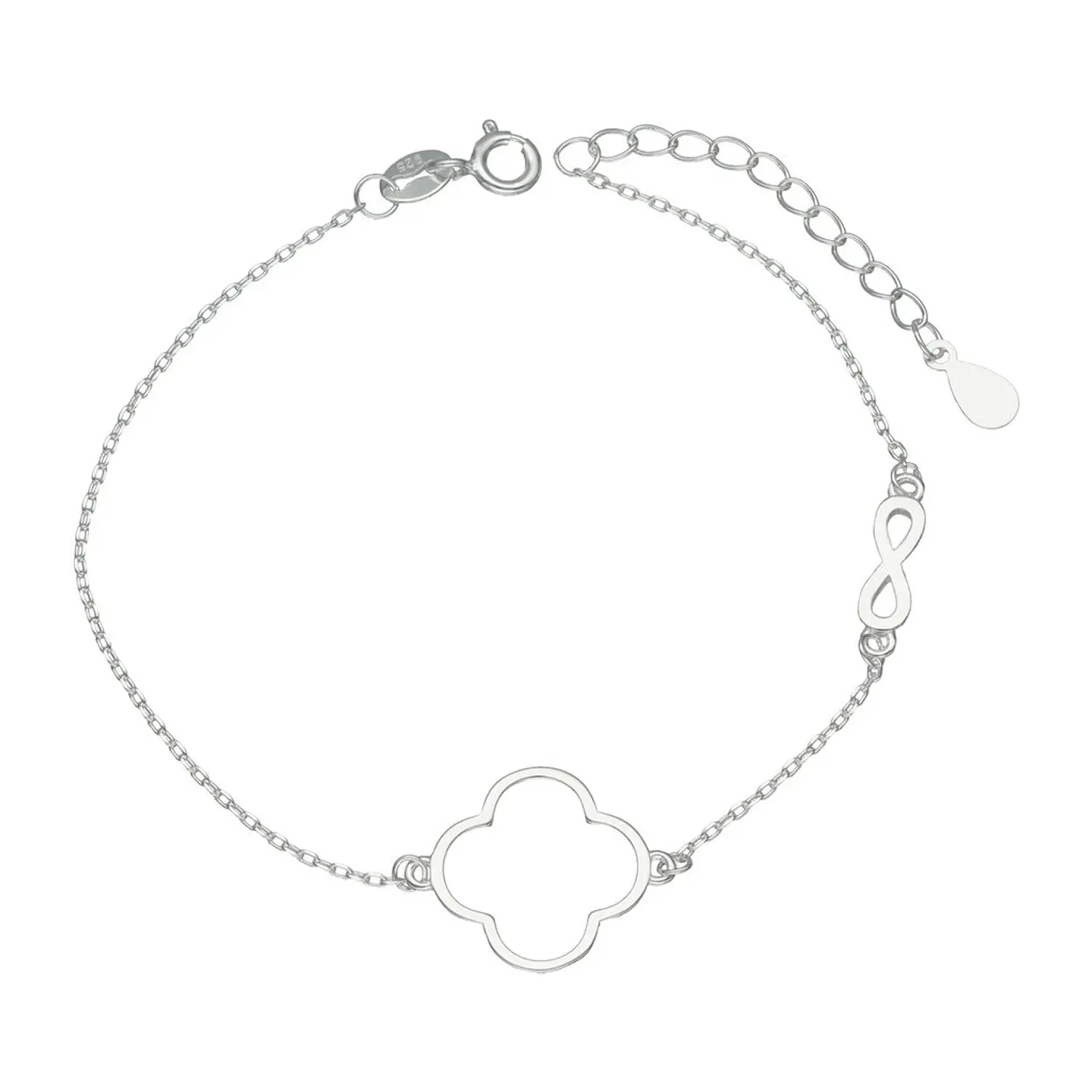 Pulsera Plata 925 Cruz Infinito 1