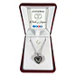 Collar Corazon Te Amo en 100 Idiomas Love Plateado - Miniatura 2