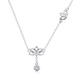 Collar Plata 925 Flor de Loto y Circon - Miniatura 1