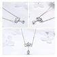 Collar Plata 925 Flor de Loto y Circon - Miniatura 4
