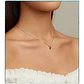Collar Plata 925 Cinta y Cristal Azul Tornasol - Miniatura 3