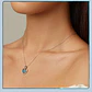 Collar Plata 925 Corazon Azul - Miniatura 3