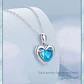 Collar Plata 925 Corazon Azul - Miniatura 5