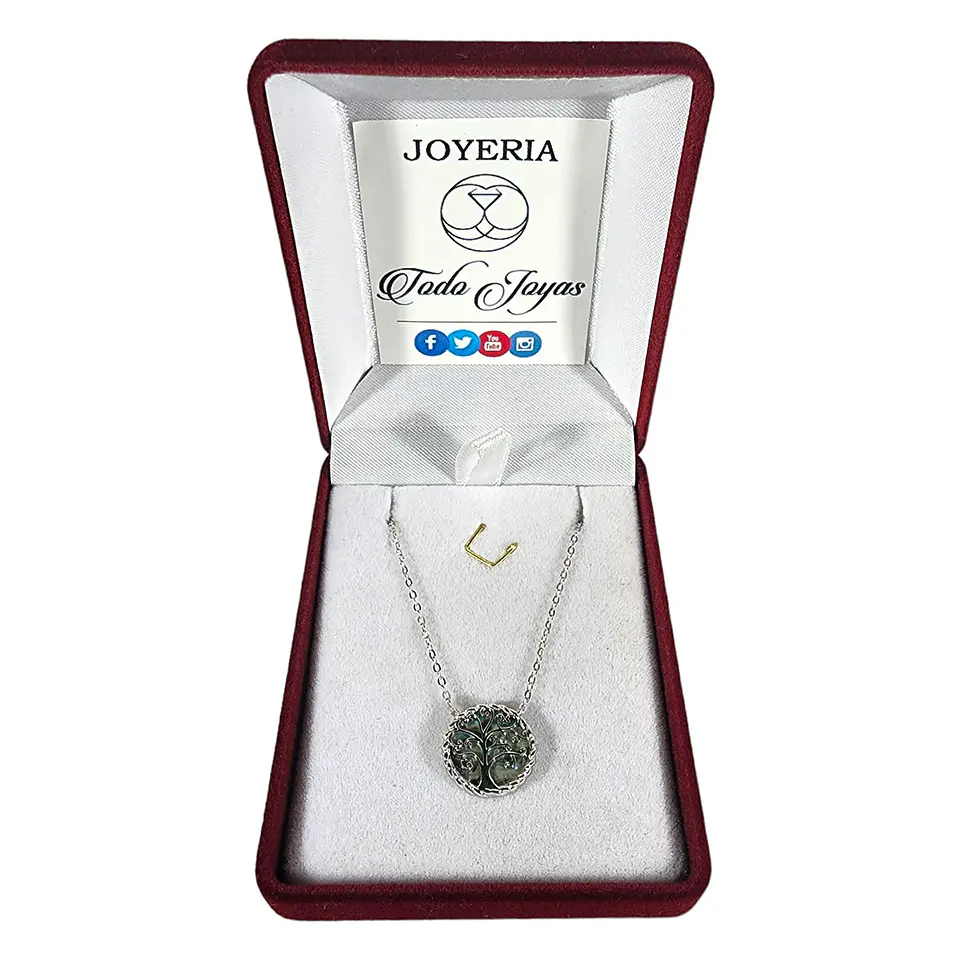 Collar Plata 925 Arbol Opal 2