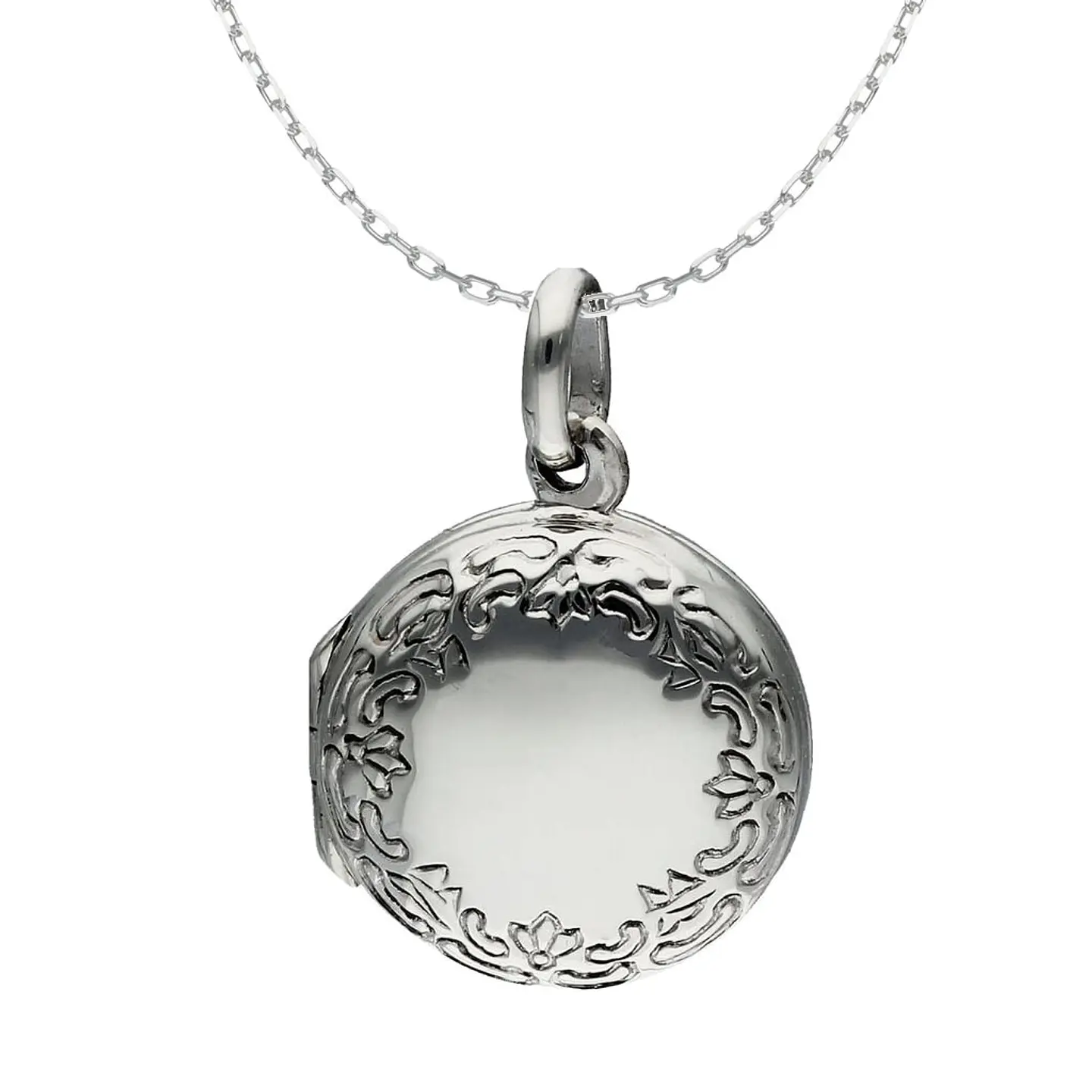 Collar Relicario Plata 925 Circular 1