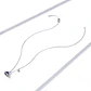 Collar Plata 925 Planeta Azul y Estrellas - Miniatura 6