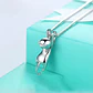Collar Gato Golgante Plateado - Miniatura 4