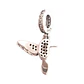 Charm Dije Plata 925 Colibri Picaflor Una Cara - Miniatura 2