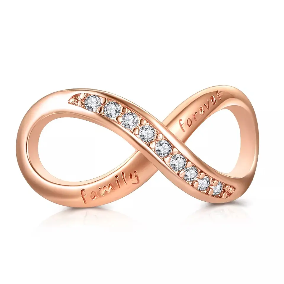 Charm Dije Plata 925 Infinito Rose Gold 1