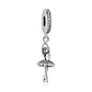 Charm Dije Plata 925 Bailarina - Miniatura 1