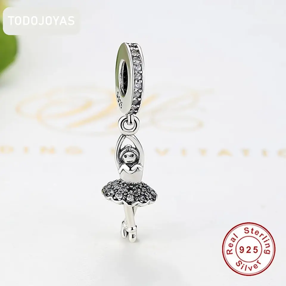 Charm Dije Plata 925 Bailarina 3
