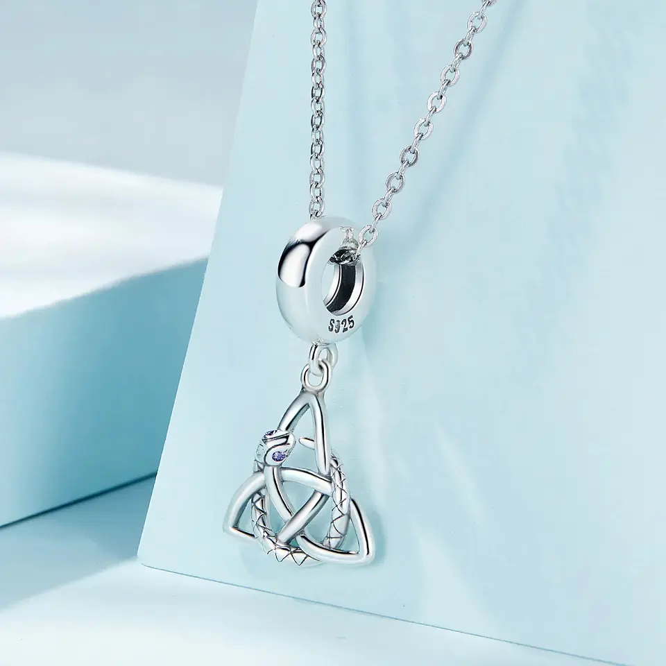 Charm Dije Plata 925 Triqueta Celta Snake 3