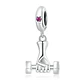 Charm Dije Plata 925 Mancuerna Deportiva Pesa - Miniatura 1