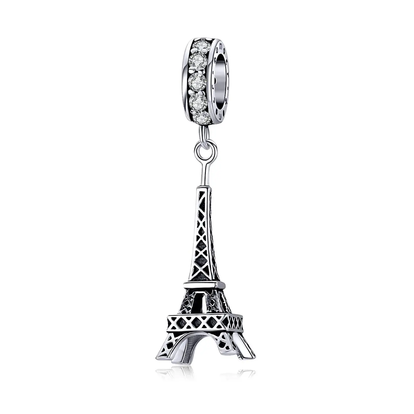 Charm Dije Plata 925 Torre Eiffel Circones  1
