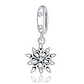 Charm Dije Plata 925 Copo de Nieve Silver - Miniatura 1
